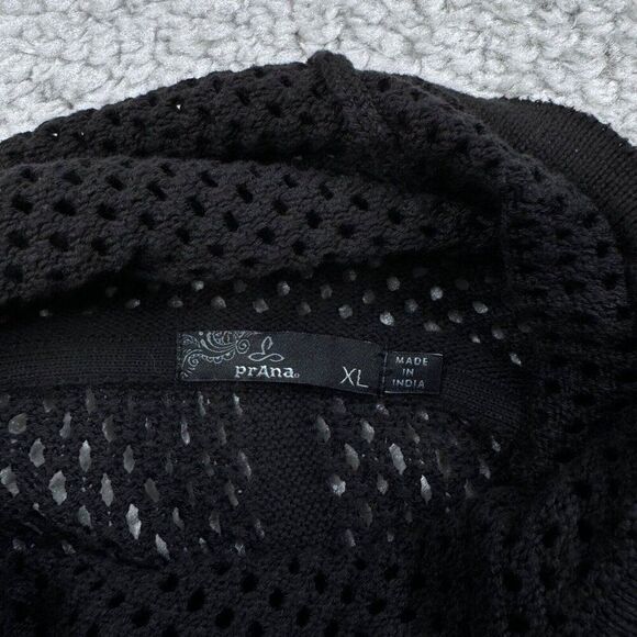 Prana Translucent Cowl Neck Sweater Black - Picture 6 of 11